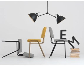 Bielo-čierna jedálenská stolička Simple - CustomForm