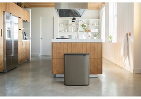 Sivý dotykový oceľový odpadkový kôš 60 l Bo Touch Bin – Brabantia