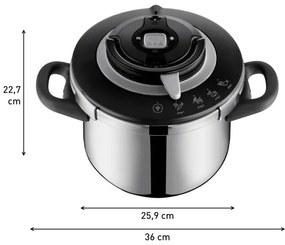 Tefal - Sada tlakových hrncov 4,5/6 l CLIPSO+ CHEF
