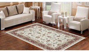 Kusový koberec klasický Fariba bielo červený 160x220cm