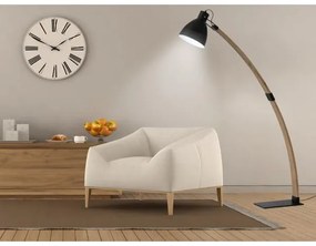 Stojacia lampa 1xE27/60W/230V jaseň/čierna