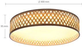 Brilagi - LED Stmievateľné stropné svietidlo CAMILA LED/48W/230V 3000-6500K + DO