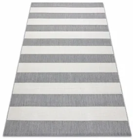 Koberec Floorlux sizal flat 48644/637- Pásy sivo biely