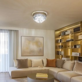 Brilagi - LED Krištáľové stropné svietidlo VELURE 5xE14/40W/230V zlatá