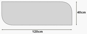 Zrkadlo Arni Black 40 x 120 cm