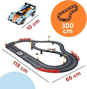 Závodná autodráha s dvoma autami - 300 cm