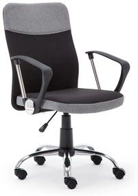 Kancelárska stolička s podrúčkami Topic - sivá / čierna