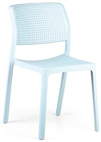 Plastová jedálenská stolička NELA, modrá