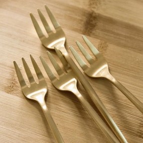 Súprava dezertných vidličiek NOIA zlatá 4 ks 890708