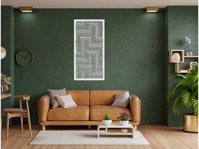 drevko Abstraktný obraz na stenu Moderna Rozmer obrazu: 44,5 x 22 cm, Farba dekorácie: Čierna