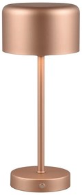 LED stmievateľná stolová lampa v medenohnedej farbe (výška 30 cm) Jeff – Trio
