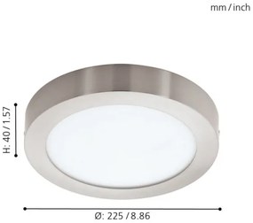 Eglo 96677 - LED RGBW Stmievateľné stropné svietidlo FUEVA-C LED/15,6W/230V BT