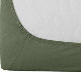 Jersey plachta EXCLUSIVE tmavozelená 160x200 cm, 100% bavlna