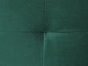 Ľavá zamatová rohová pohovka zelená NORREA Beliani