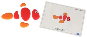 KIK Kreativní oblázky barevné montessori puzzle