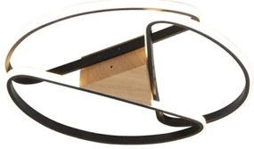 LED Stmievateľné stropné svietidlo LED/75W/230V 3000-6500K hnedá/čierna + DO