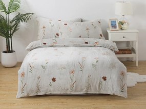 XPOSE® Mikroplyšové obliečky DIVOKÉ MAKY Exclusive - svetlo sivé