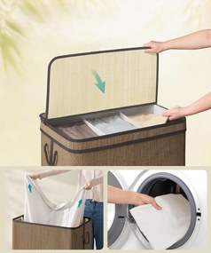 Koš na prádlo Melly170 l hnědý