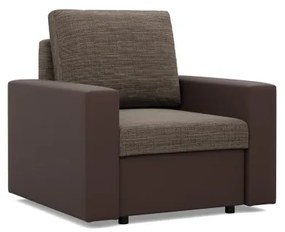 Kreslo LUNA hnedé / cappuccino