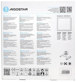 Aigostar - LED Podhľadový panel LED/40W/230V 3000K/4000K/6500K 60x60cm biela