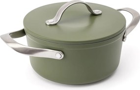 Elmich Nepriľnavý keramický hrniec Zen Ø 18 cm – olivovozelená