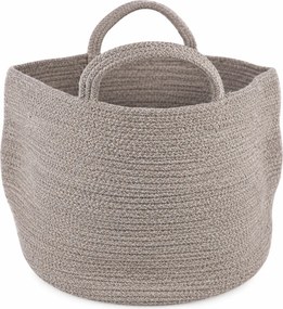 Úložný kôš s úchytmi COTTON HAVEN 35x35 cm - viac farieb Farba: Růžovohnědá