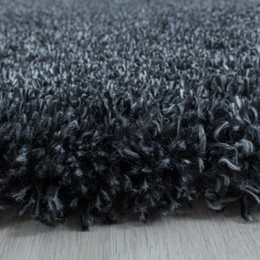Ayyildiz Kusový koberec FLUFFY 3500, Antracitová Rozmer koberca: 140 x 200 cm