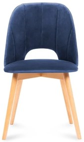 Jedálenská stolička TINO 86x48 cm tmavomodrá/svetlý dub