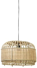 Prírodné bambusové závesné svetlo Dalika - Ø 49*36cm