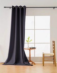 Záves OXFORD LIGHT 140x250 cm, tmavosivý Zavesenie: Riasiaca páska