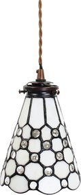 Závesná Tiffany lampa kamienky TransparentEye - Ø 15*115 cm E14/max 1*25W