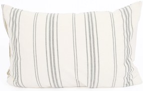 Bavlnená obliečka na vankúš Natural 40 × 60 cm - Prúžky zelené