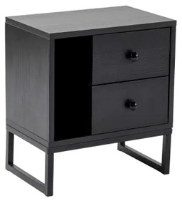 Nočný stolík GLIMMER 50x45,2 cm čierna