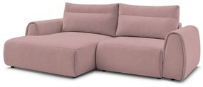 Svetloružová rohová pohovka Aden – Bobochic Paris