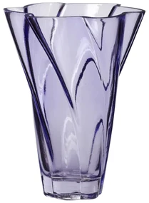 Hübsch Sklenená váza Purple 18 cm
