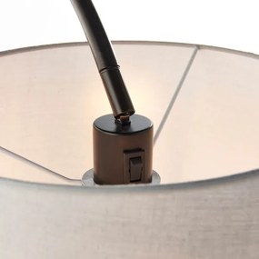 Endon 78163 - Stojacia lampa CARLSON 1xE27/60W/230V šedá/čierna