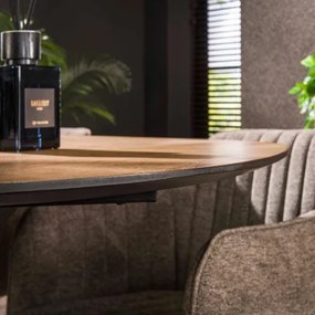 Jedálenský stôl 28-86 Ovál 215x105cm Teak dyha  - Komfort-nábytok