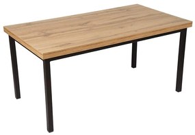 Konferenčný stôl Tosia 110x60 Dub Wotan čierne nohy