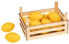 Goki Drevený košík s citróny