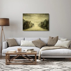 Obraz westernového mestečka (90x60 cm)