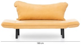 2-miestna pohovka Chatto 140 cm horčicová