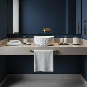 Rea Galaxy, umývadlo na dosku 400x400x165 mm, biela lesklá, REA-U0640