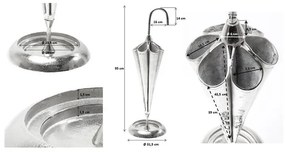Umbrella stojan na dáždniky strieborný