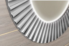Sapho Sapho, PRIDE guľaté zrkadlo s LED osvetlením v ráme, priemer 90cm, strieborná, PD952