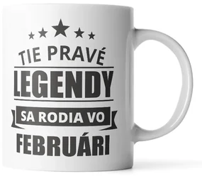 Sablio Hrnček Tie pravé legendy sa rodia vo februári - 200 ml - espresso