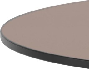 Konferenční stolek Dunsley 45 cm hnědý/bronzový