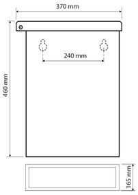 Sapho Sapho, Hranatý odpadkový koš závesný 25l, brúsená nerez, XP006