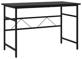 vidaXL Počítačový stôl čierny 105x55x72 cm MDF a kov