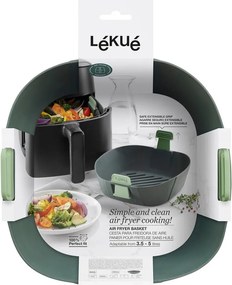 Silikónový košík do teplovzdušnej fritézy 23x23 cm L – Lékué