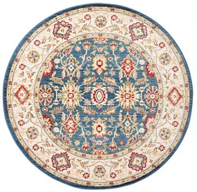 Kusový koberec Baron modrý kruh 170x170cm